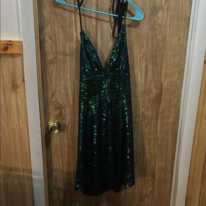 Green Sequin Dress